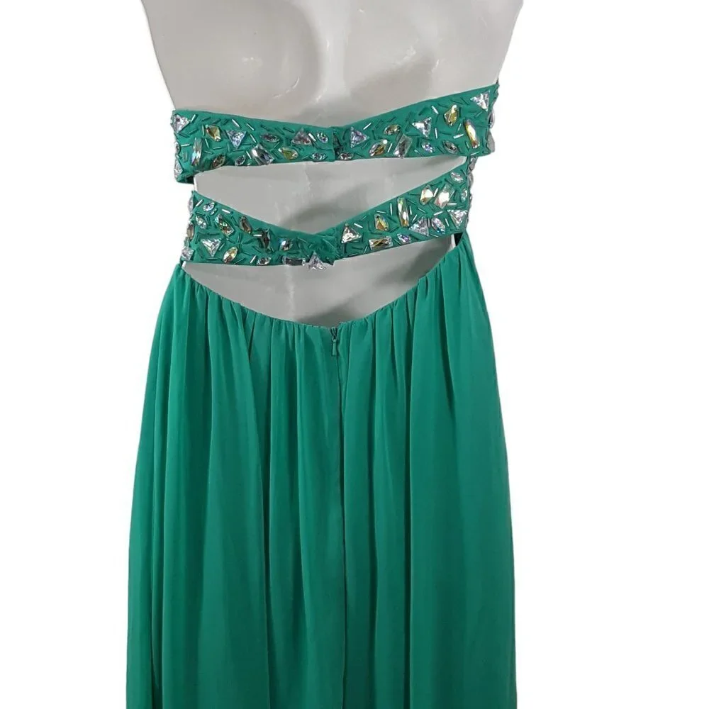 MORGAN & CO CHIFFON DRESS - Picture 6 of 10